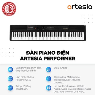 Trọn Bộ Đàn Piano Điện Artesia Performer - Màu đen - Hàng chính hãng Đàn,