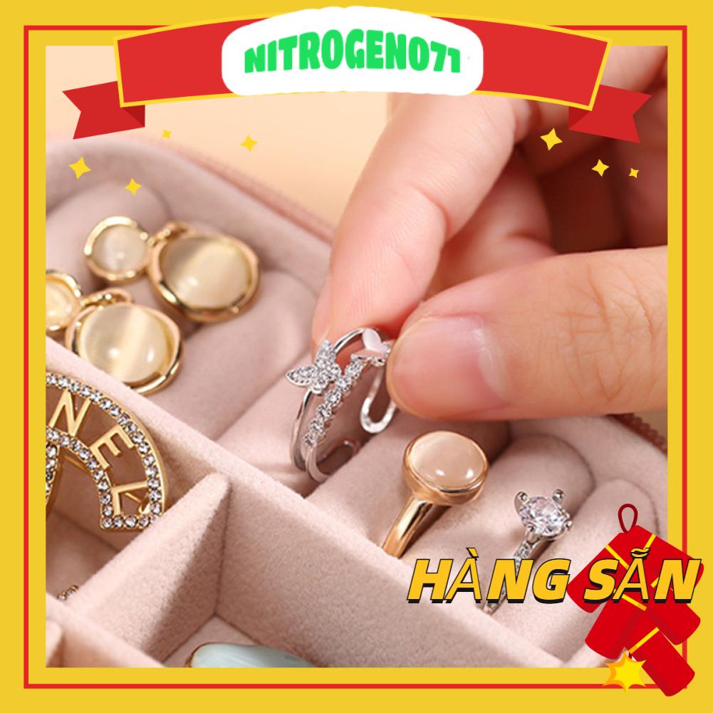 Hộp Đựng Trang Sức Sức Chứa Lớn Chống Trầy Xước Tiện Dụng Mang Theo Du Lịch