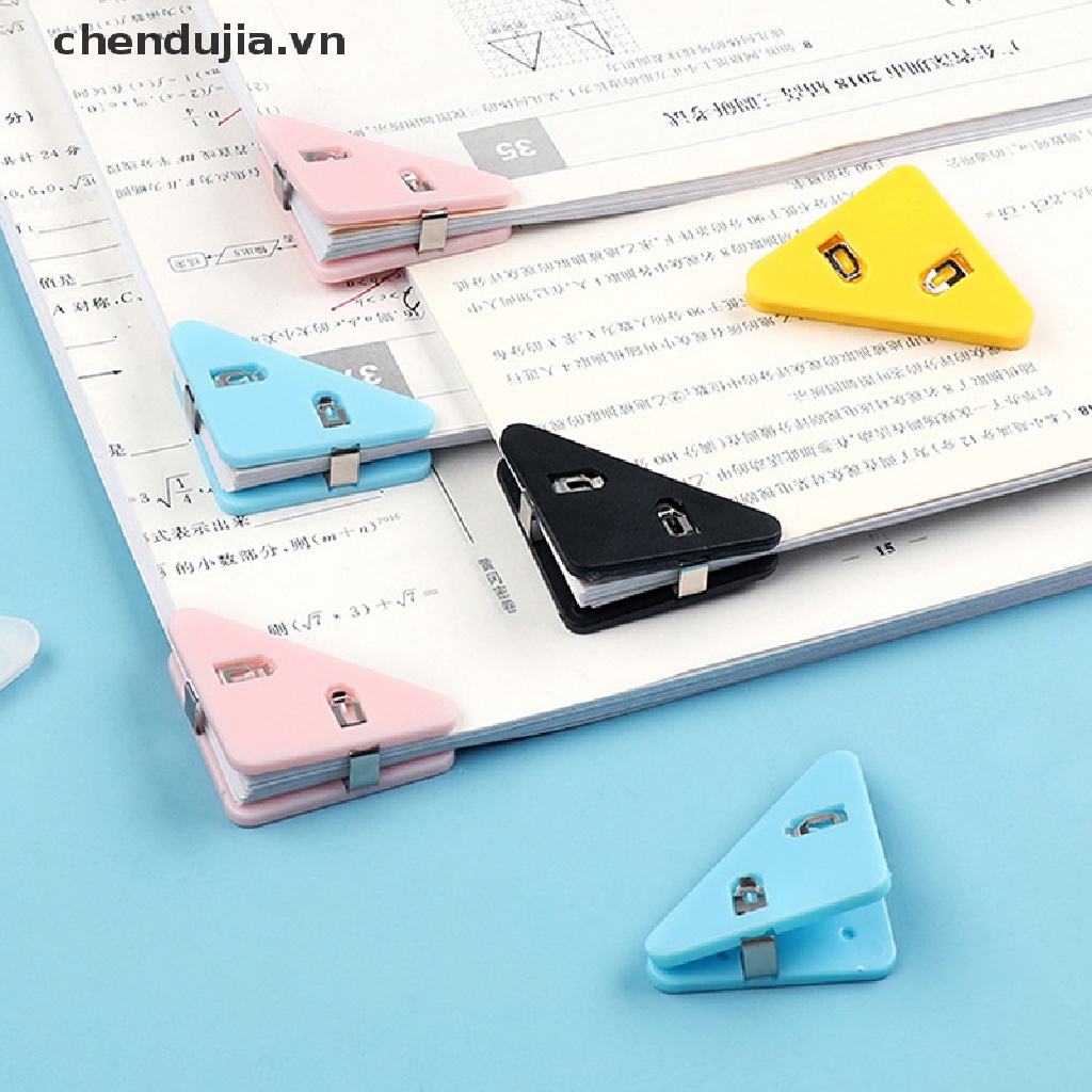 Bộ 5 Kẹp Giấy Hình Tam Giác Nhiều Màu Sắc