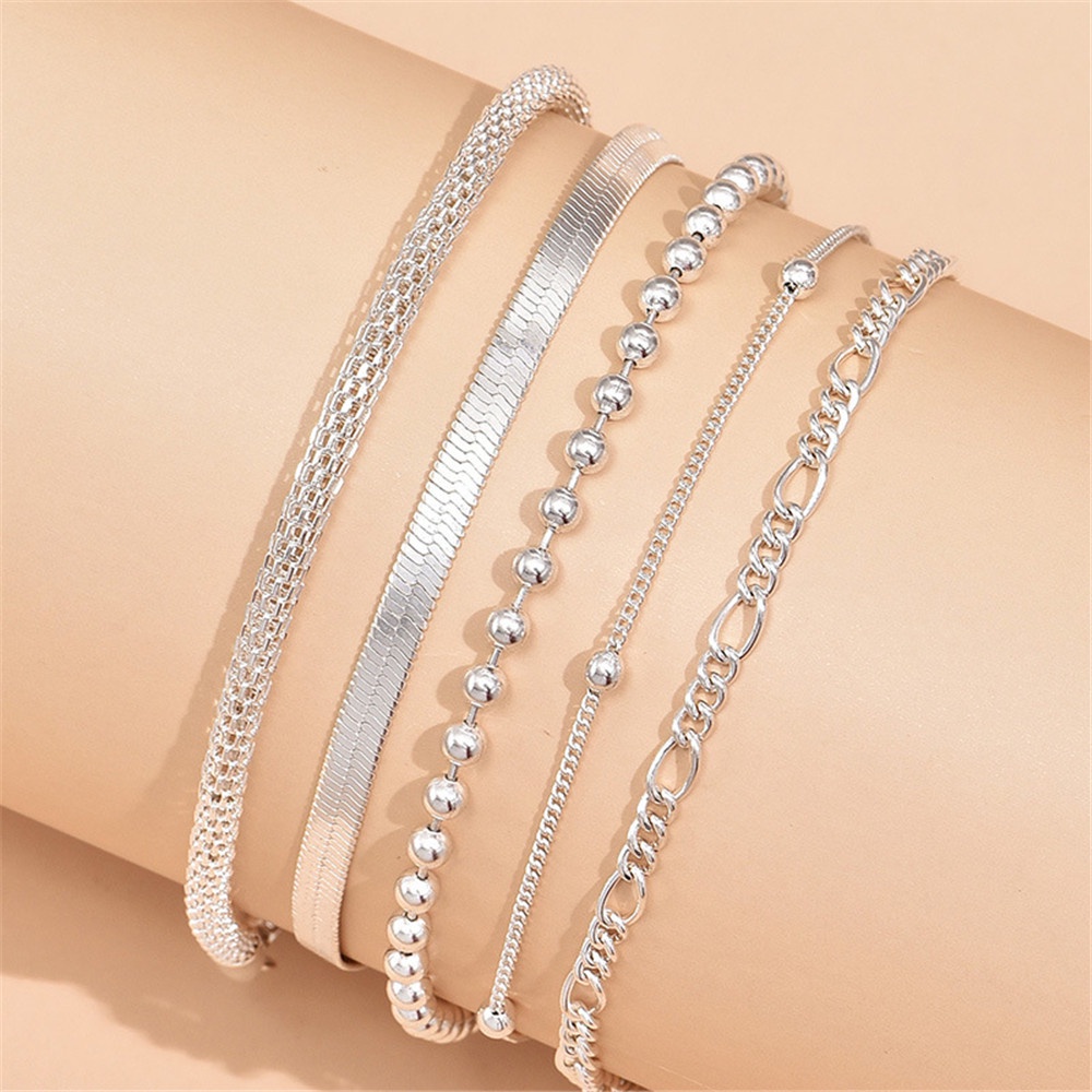 Lắc Chân Kim Loại Nhiều Lớp Thời Trang
