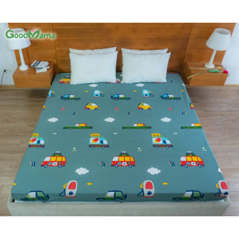 Drap chống thấm cao cấp goodmama 100% VẢI COTTON [FREESHIP](ko vỏ gối) BH 6 THÁNG -HÀNG CHÍNH HÃNG