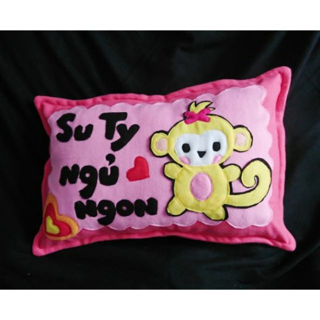 Gối handmade khỉ vàng Su Ty