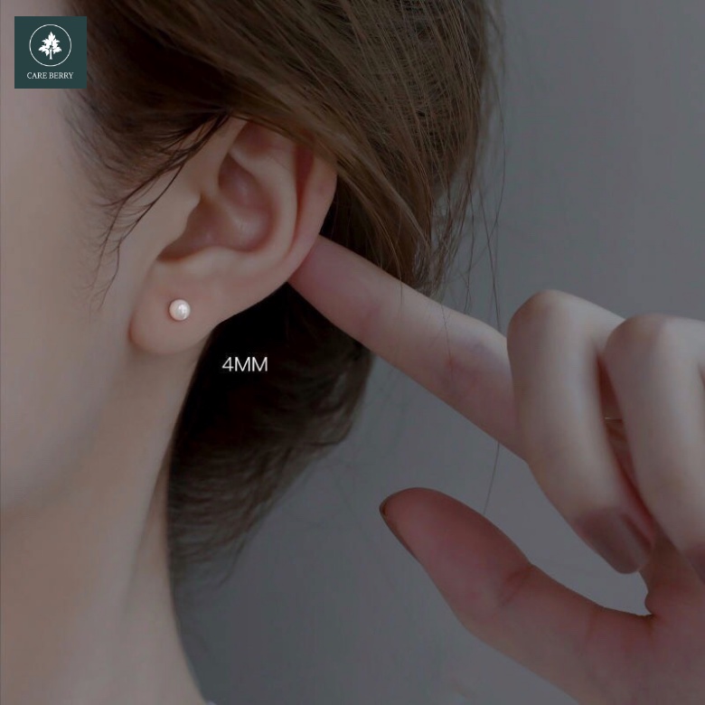 Khuyên tai bạc nữ, Khuyên tai ngọc trai nhân tạo gắn bạc 925