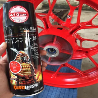 Son Samurai Màu Đỏ 6 - Combo Sơn Xịt Samurai Màu Đỏ 6