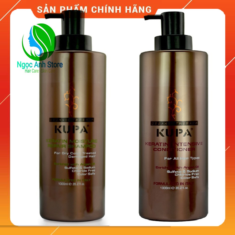 [CHÍNH HÃNG] DẦU GỘI XẢ KUPA KERATIN 1000 ML PHỤC HỒI TÓC HƯ TỔN