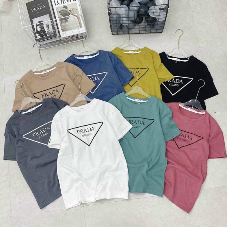 Áo phông PRADA form thụng tay lỡ chất cotton khô 3158/ dài 71 rộng 55 ™️
