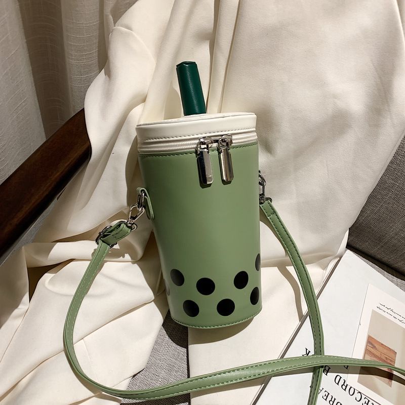 Túi Đeo Chéo Hình Ly Trà Sữa Dễ Thương Sáng Tạo Cho Nữ