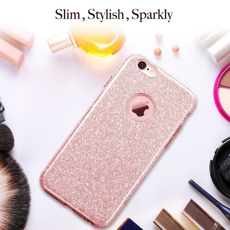 Ốp Điện Thoại Màu Trơn Lấp Lánh Thời Trang Cho Iphone 12 Mini 11 Pro Max 7 8 Plus Xr Xs Max