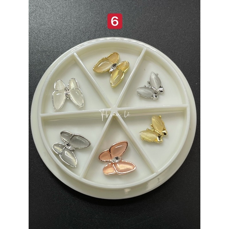 phụ kiện charm mix hình thương hiệu gắn móng tay nail