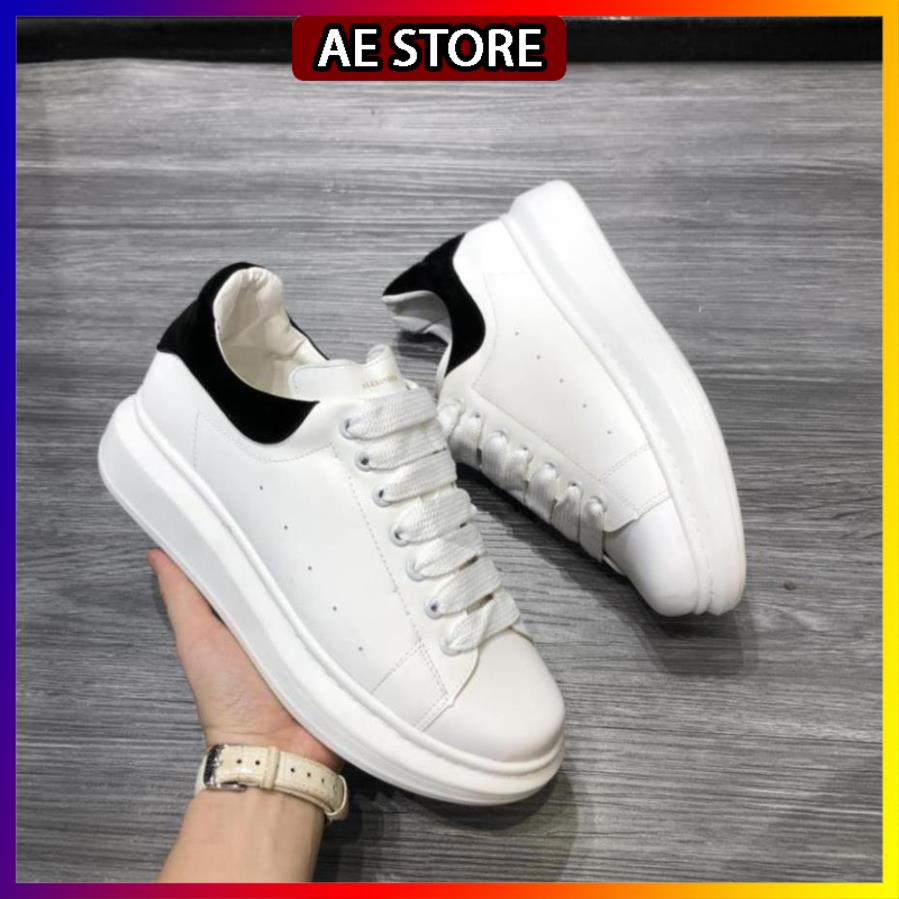 Giày thể thao sneaker mc queen gót đen độn đế nâng chiều cao nam nữ - Nguyễn Tình sneaker