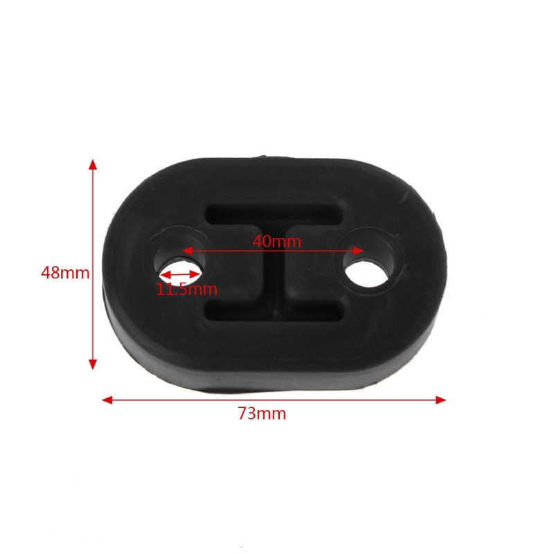 Set 2 giá treo ống xả khí pô bằng cao su cho xe hơi, ô tô