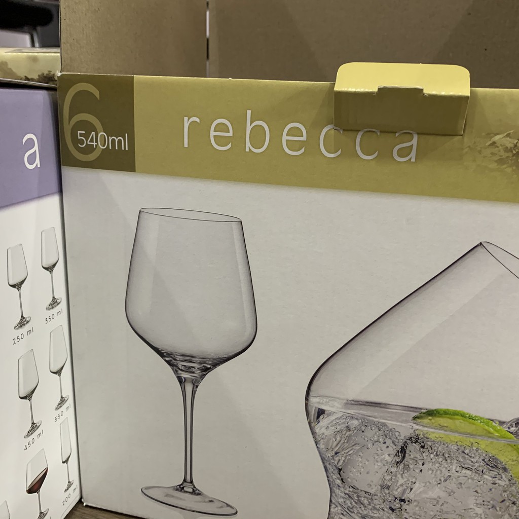 [Chính Hãng] Ly rượu vang rebecca 6x350ml