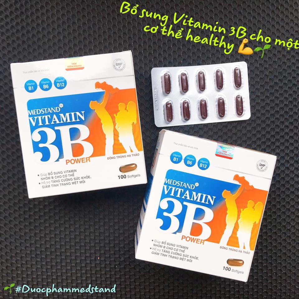 MEDSTAND VITAMIN 3B POWER - giúp bổ sung vitamin nhóm B (B1,B6,B12) cho cơ thể.