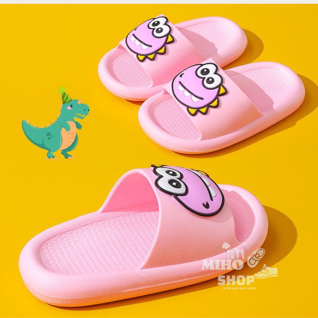 XẢ KHO Dép Quai Ngang Nguyên Khối Khủng Long 3 Răng Dẻo Mềm Êm Chân