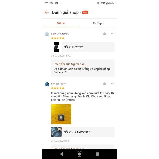 SÒ IC IRS2092 CHÍNH HÃNG 100%