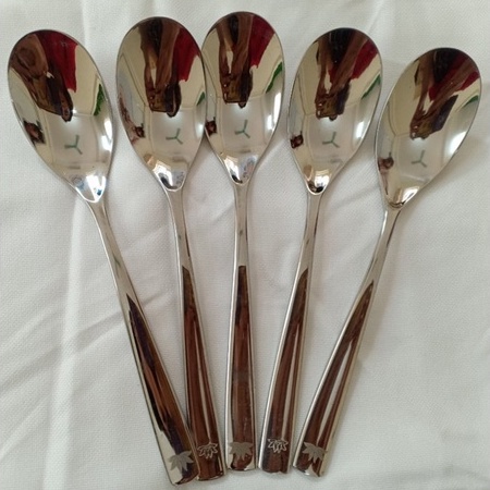 Dao, nĩa, muỗng inox cao cấp  máy bay logo hoa sen Vietnam  - spoon knife fork for airplane