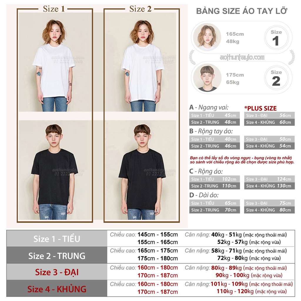 Chuyên Sỉ Áo Thun Tay Lỡ Nam Nữ Màu Trơn x Vải Cotton Da Cá Dày Cao Cấp (Korea) | Unisex Oversized-fit Tshirt STVR VN ་