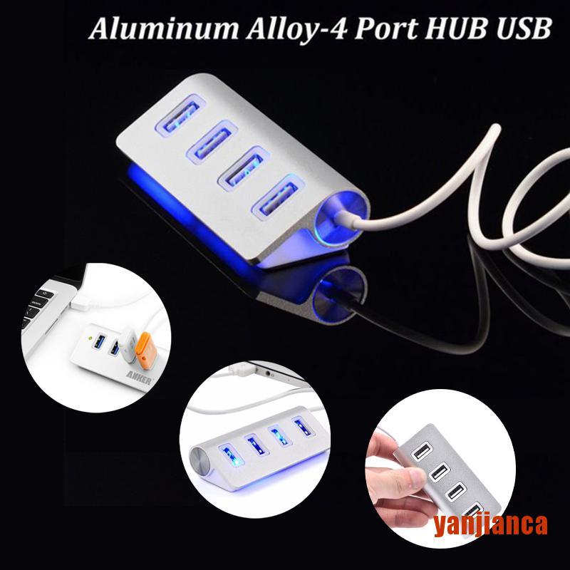 Bộ Chia 4 Cổng Usb 2.0 Tốc Độ Cao Có Đèn Led Cho Pc / Laptop