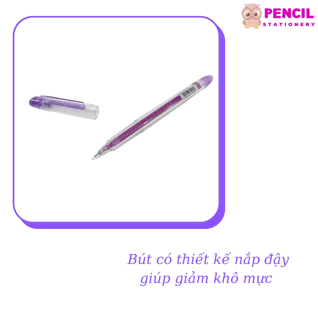 Bút Bi Nước My-Gel Ngòi 0.5mm Nhiều Màu Dễ Thương, Bút Mực Gel Êm Trơn Chữ Đẹp Cho Học Sinh, Văn Phòng