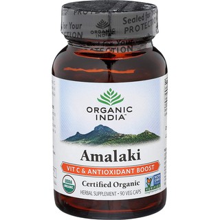 Viên Vitamin C Hữu Cơ Amalaki Organic India 90 viên