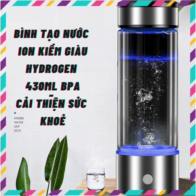 Máy tạo nước ion Kiềm giàu Hydrogen 430ml - Tốt cho sức khỏe - ENZO