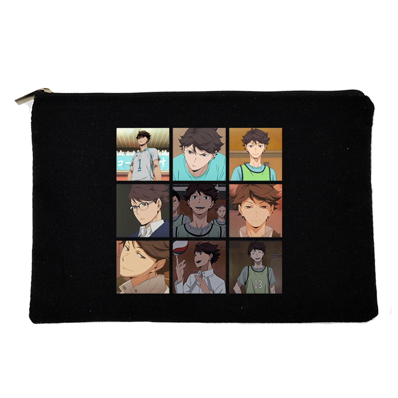 Túi Đựng Bút Vải canvas In Hình anime Nhật Bản Xinh Xắn Tiện Dụng
