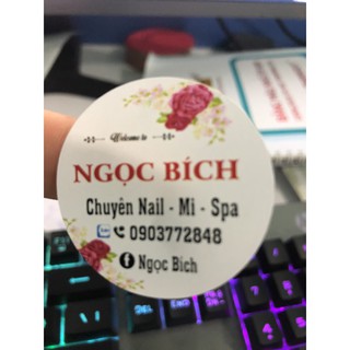 200 Tem nhãn (5cmX5cm) miễn phí thiết kế