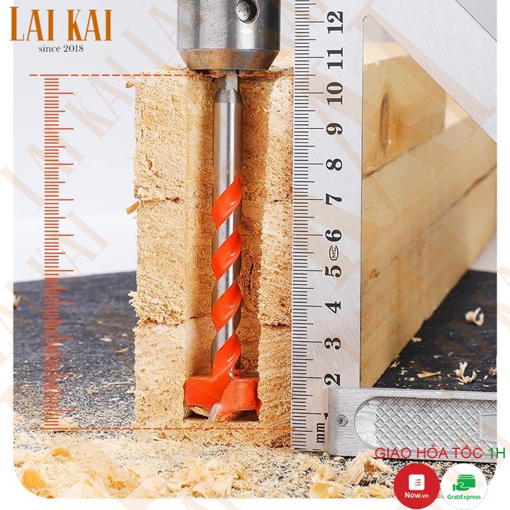 Mũi khoan khoét gỗ chuôi lục giác
