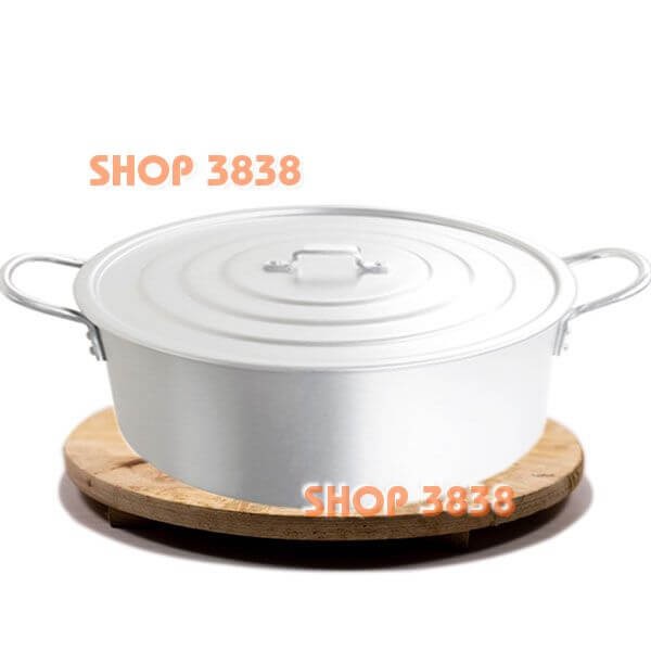 Đế Gỗ ĐK 22 - 25 cm Lót Chảo Bò Né , Nồi Lẩu Đẹp Tiện