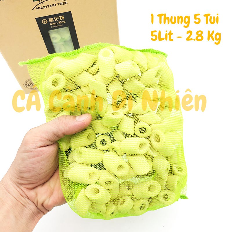 Sứ lọc cao cấp Nitro Ring 1 Khử NO2 nuôi vi sinh - Mountain Tree cho hồ cá