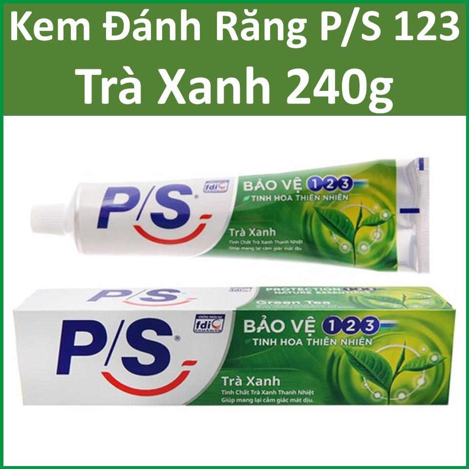 Combo 3 Kem Đánh Răng P/S Bảo Vệ 123 Trà Xanh 230g