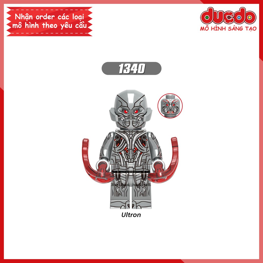 Minifigures các nhân vật Utron, Iron Man tuyệt đẹp - Đồ chơi Lắp ghép Xếp hình Mini Mô hình XINH X0267