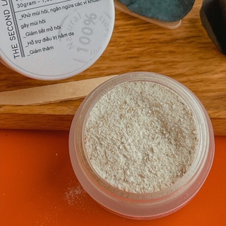 BỘT KHỬ MÙI CƠ THỂ thảo mộc tự nhiên giảm mồ hôi handmade THE SECOND LAB khử mùi hôi nách hôi chân