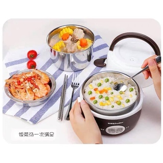 Cặp Lồng Ủ Cơm Hâm Nóng Thức Ăn 3 Tầng Inox Cắm ĐIỆN- Cặp Lồng Giữ Nhiệt