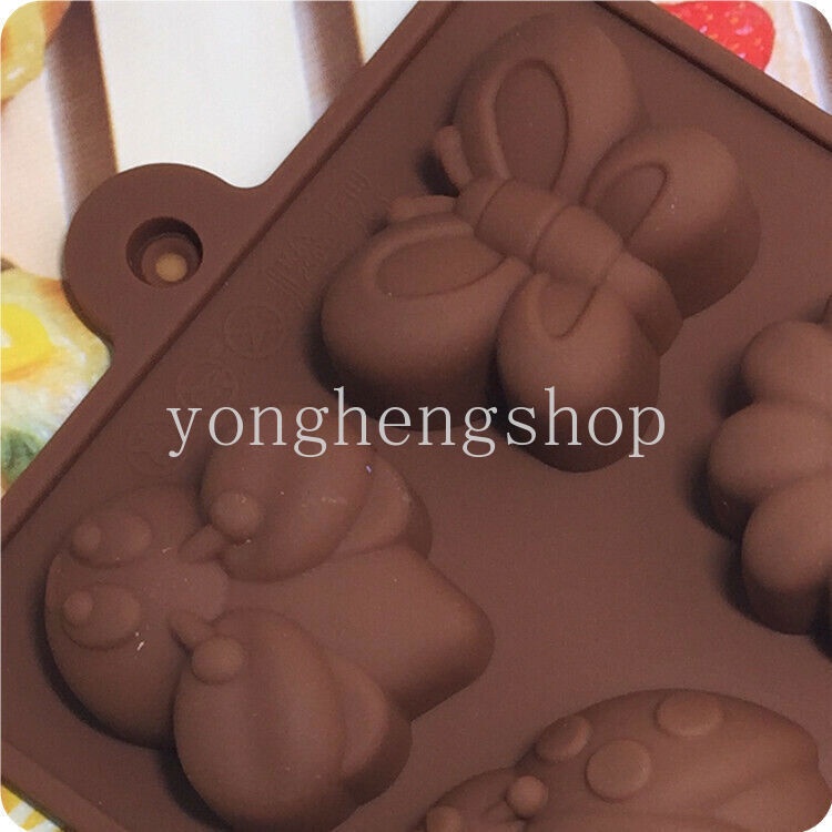 Khuôn Silicone Làm Bánh/Đá/Sô Cô La/Thạch Pudding/Thạch Hình Hoa Bướm Sáng Tạo DIY