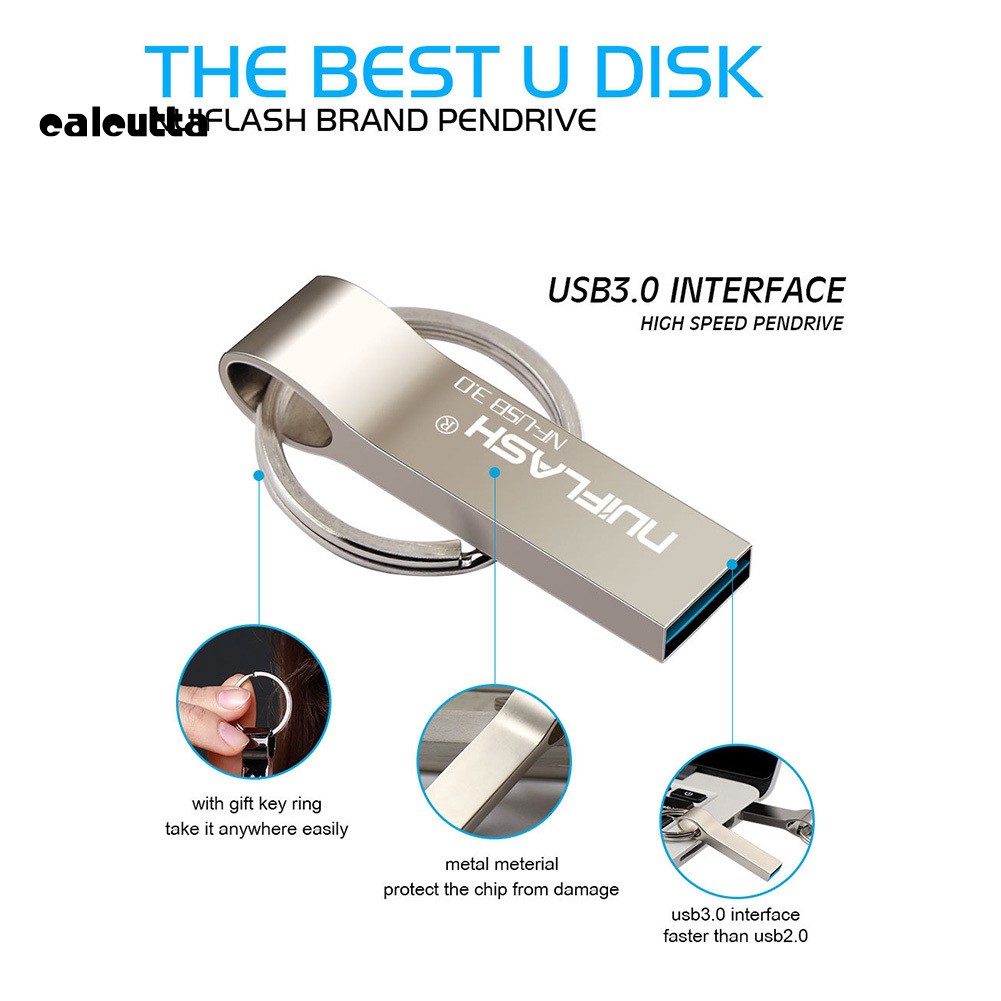 ✡YEYL✡4/8/16/32/64/128GB Metal USB 3.0 Flash Drive Memory Stick U Disk for PC Laptop