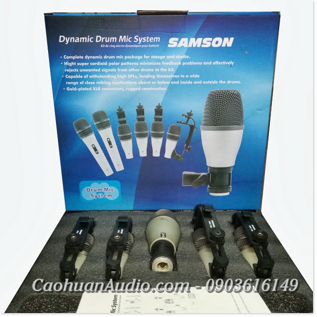 Bộ 5 micro trống Samson / Micro Drum