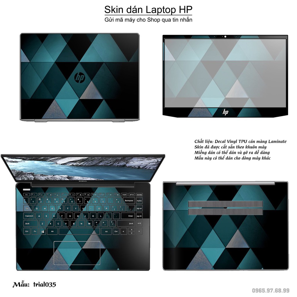 Skin dán Laptop HP in hình Đa giác _nhiều mẫu 6 (inbox mã máy cho Shop)