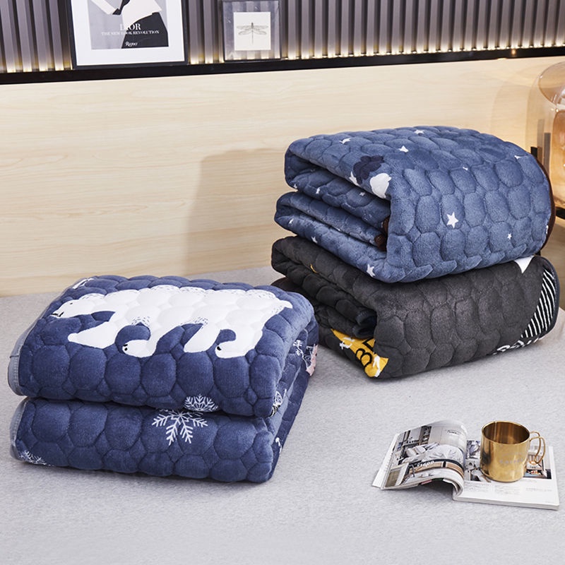 Đệm Ngủ Đơn / Đôi Chất Nỉ Mềm Mại Giữ Ấm Mùa Đông