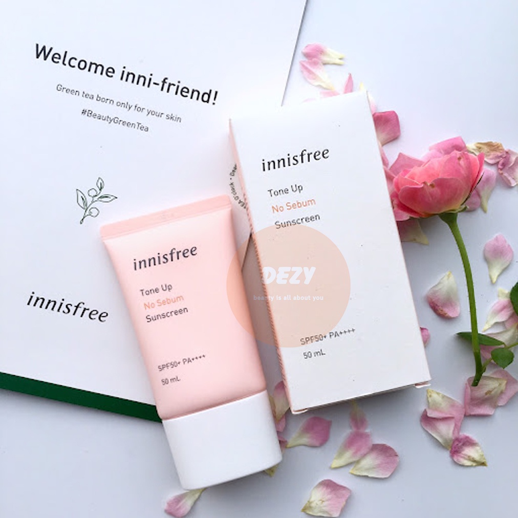 Kem Chống Nắng Innisfree No Sebum Tone Up Sunsceen Kcn Tone Up Kềm Dầu Dưỡng Ẩm Kháng Khuẩn Skincare Inisfree Hàn Dezy