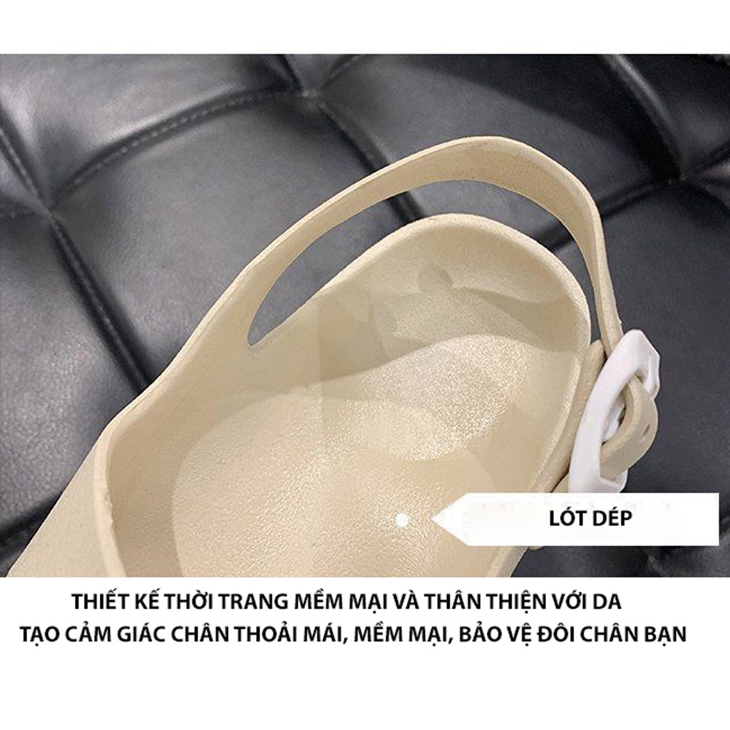 Dép sandal nhựa 3 màu siêu nhẹ, đi học, đi chơi, đi làm, giá học sinh