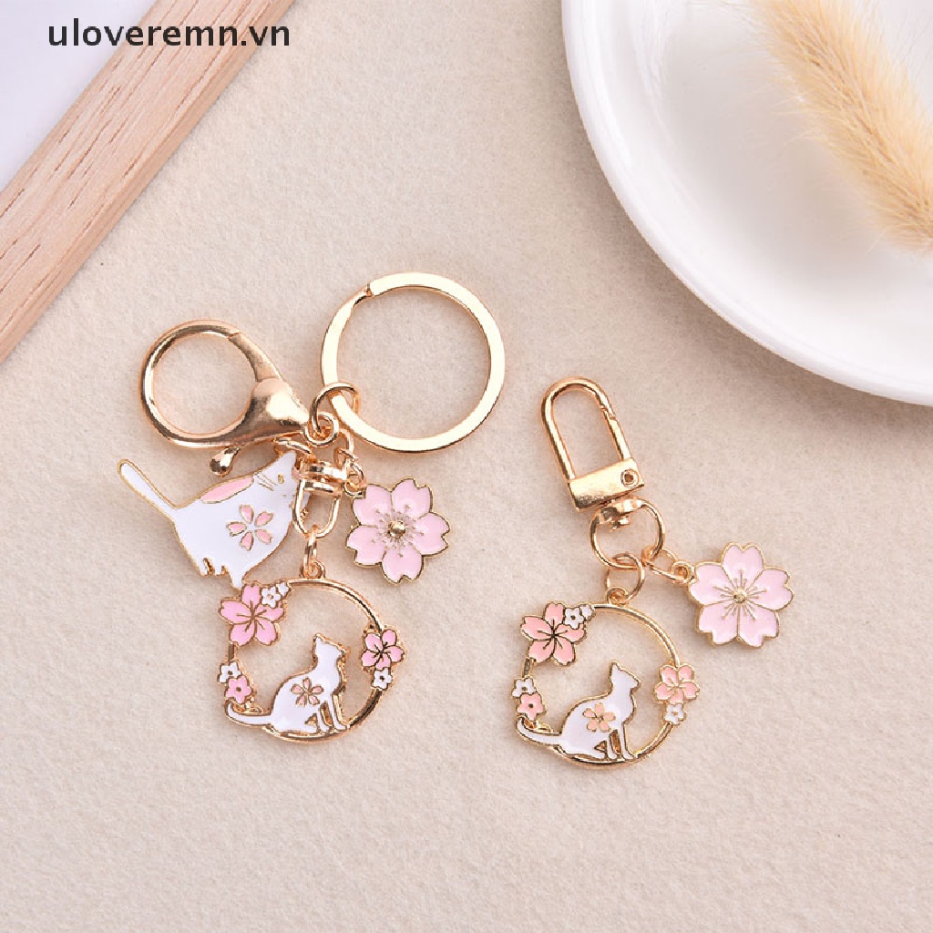 Móc Khóa Hình Dấu Chân Mèo Dễ Thương