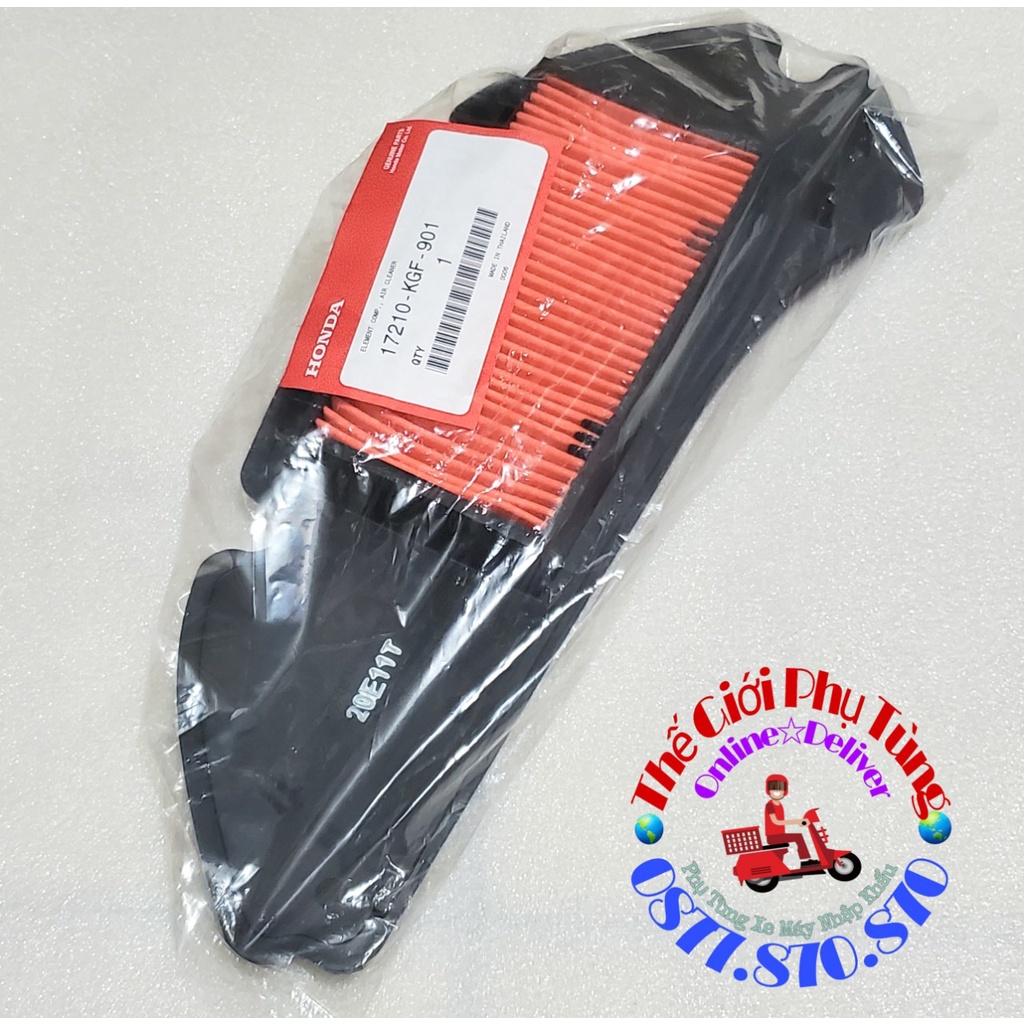 Lọc gió SH Ý zin mới hàng nhập khẩu - 17210-KGF-901