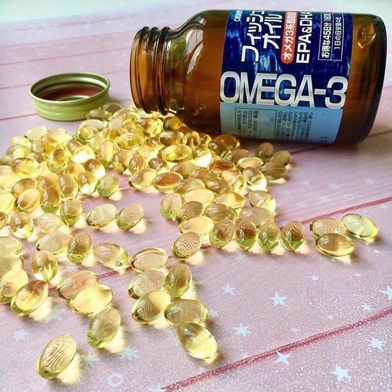 Dầu Cá Omega 3 EPA &amp; DHA Orihiro Nhật Bản Hộp 180 viên ( Hàng Chính Hãng )