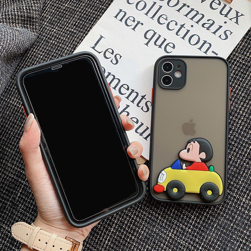 Ốp điện thoại phối hoạt hình Wanzi dành cho IPhone 7plus 8plus Xr X Xs Xsmax