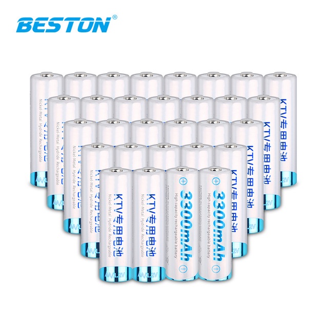 Hộp 04 Pin Sạc AA Beston KTV3300mAh Cho Micro Karaoke loa, đồ chơi trẻ em, đồng hồ, thiết bị điện tử, đèn flash, máy ảnh