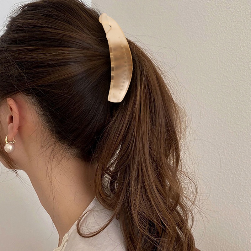 Kẹp tóc mỏ vịt nhám cỡ lớn thời trang thanh lịch cho nữ