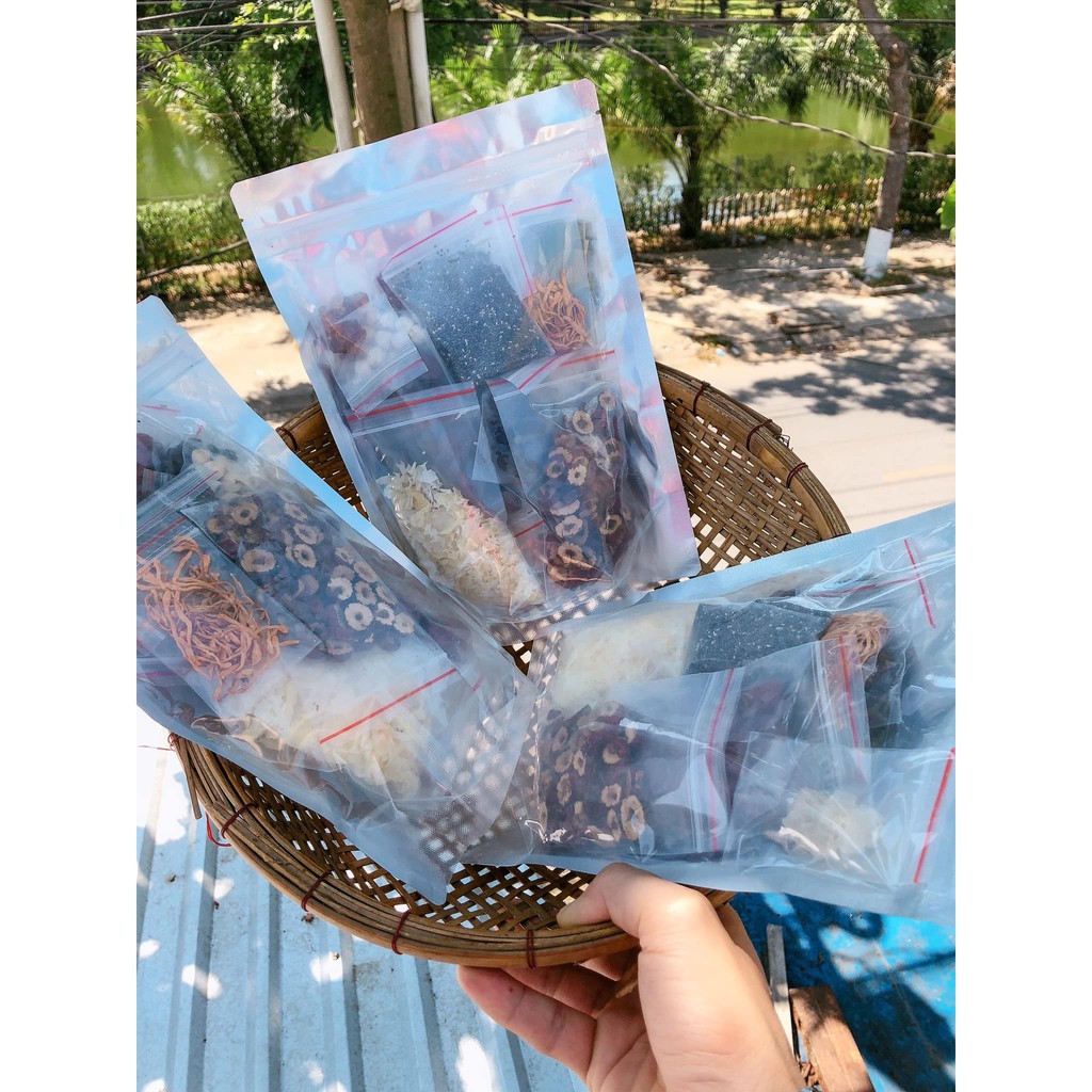 SET NGUYÊN LIỆU CHÈ DƯỠNG NHAN 400GR 12 VỊ