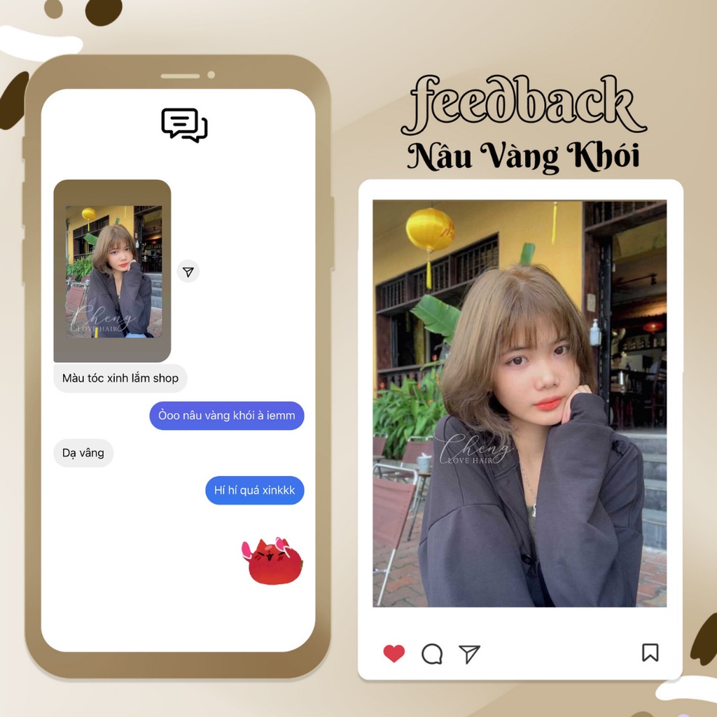 Thuốc Nhuộm tóc KOOLPRO Màu NÂU VÀNG ÁNH KHÓI Không Tẩy Tuýp 100g -Beli Official Store