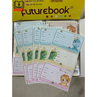 Nhãn vở Futurebook Khủng Long - 5 xấp (15 nhãn)